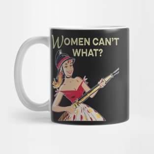 Female Firefighter Funny 1950s Vintage Mug